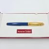 Cartier Pasha 18K Yellow Gold and Blue Marble Lacquer Fountain Pen