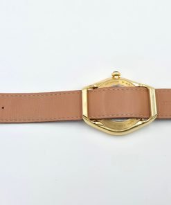 Tom Ford Au750 Yellow Gold Case Brown Leather Strap Automatic Men's Watch T2GWH406BR