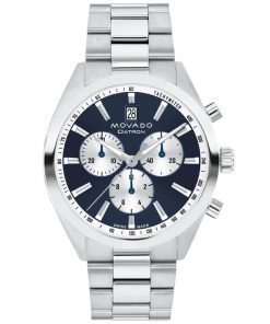 Movado Heritage Series Datron Blue Dial Swiss Quartz Men's Watch 3650179