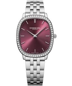 Raymond Weil Toccata Heritage Red Grape Dial Women's Quartz Watch 5280-STS-45001