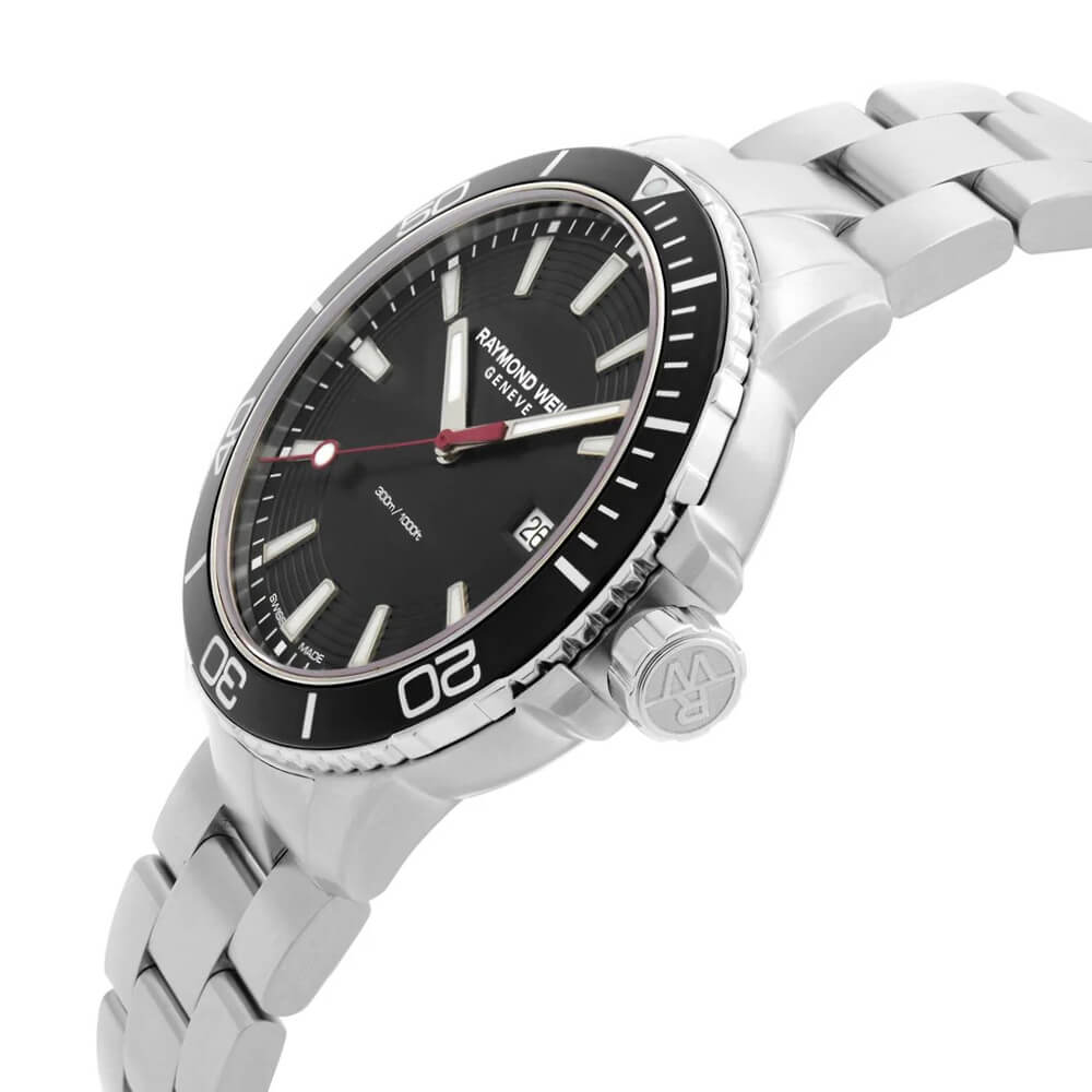 Raymond Weil Tango Diver's Black Dial Men's Watch 8260-ST1-20001