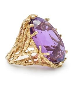 Yellow Gold Amethyst Ring
