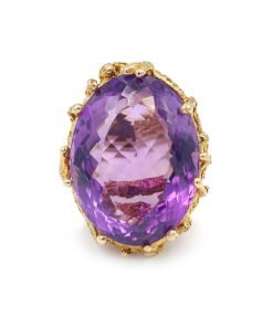 Yellow Gold Amethyst Ring