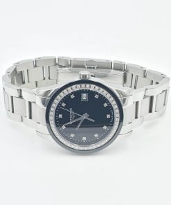 Longines Conquest Classic Black Dial Stainless Steel Diamond Quartz Women's Watch L2.387.0.57.6